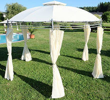 SAS Elegante Gazebo 3,5 Metri di Diametro con 6 Tende Modello 7073-A AS-S