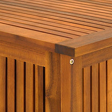 Deuba Cassapanca da Giardino 117x50x59cm Legno Acacia Baule Contenitore Esterno multibox portacuscini Fodera Interna
