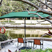 Ombrellone da Giardino, Ombrelloni da Terrazzo, Ombrellone Giardino Parasole 4.6m, Tende e Tettucci Parasole da Balcone e 12 Nervature Pesanti per Spiaggia, Giardino, Balcone (Verde)