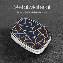 Scatola quadrata per pillole medicinali in rame e Midnight Navy moda pillola organizer viaggio pillola dispenser per vitamine integratori