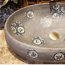 Lavabo da appoggio Ovale in Ceramica da Bagno in Porcellana