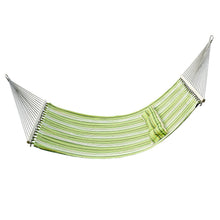 Outsunny Amaca Letto Matrimoniale Portatile per Due Persone con 3 Cuscini Giardino Tessuto Cotone 2.84×1.4m