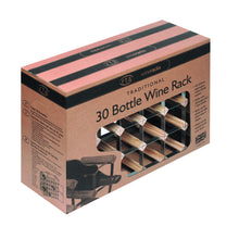 Rta From Samuel Groves, Poggiabottiglie in Legno e Acciaio per 30 Bottiglie