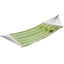 Outsunny Amaca Letto Matrimoniale Portatile per Due Persone con 3 Cuscini Giardino Tessuto Cotone 2.84×1.4m