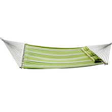 Outsunny Amaca Letto Matrimoniale Portatile per Due Persone con 3 Cuscini Giardino Tessuto Cotone 2.84×1.4m