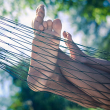 Relaxdays Amaca a Rete per 1 Persona, Leggera, Ideale per Giardino, Campeggio, Ambienti Interni ed Esterni, di Colore Verde Scuro