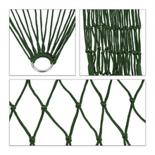 Relaxdays Amaca a Rete per 1 Persona, Leggera, Ideale per Giardino, Campeggio, Ambienti Interni ed Esterni, di Colore Verde Scuro