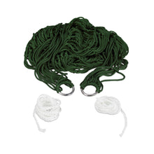Relaxdays Amaca a Rete per 1 Persona, Leggera, Ideale per Giardino, Campeggio, Ambienti Interni ed Esterni, di Colore Verde Scuro